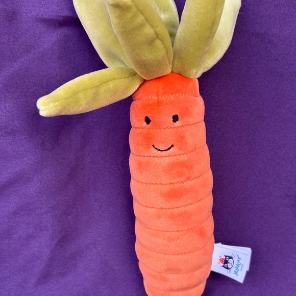 Jellycat Vivacious Vegetable CARROT Happy Fun Orange Foodie out of stock gift - Picture 1 of 10